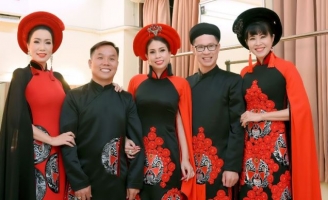 Áo dài Việt Hùng lộng lẫy trên sân khấu “Hội tụ tinh hoa nghệ thuật Việt”