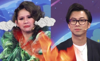 Bình Tinh tuyên bố “nghỉ chơi” với Hồ Việt Trung khi cùng tham gia gameshow 