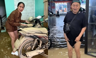 Cảnh tượng hoang tàn trong căn nhà ở Huế của MC Cát Tường sau lũ