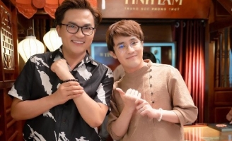 Đại Nghĩa, Thu Trang nhiệt tình ủng hộ showroom đã phỏng thủy Tinh Lâm của Huỳnh Lập