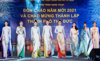 Dàn mẫu danh tiếng Việt diện Áo dài Việt Hùng lộng lẫy trong ngày Thủ Đức lên thành phố