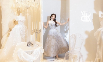 Lý Nhã Kỳ ‘thắp sáng’ thảm đỏ show váy cưới Chung Thanh Phong