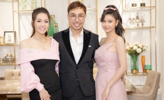 Nhật Kim Anh, Trương Quỳnh Anh cùng diện sắc hồng mừng stylist Kan Hí lấn sân kinh doanh
